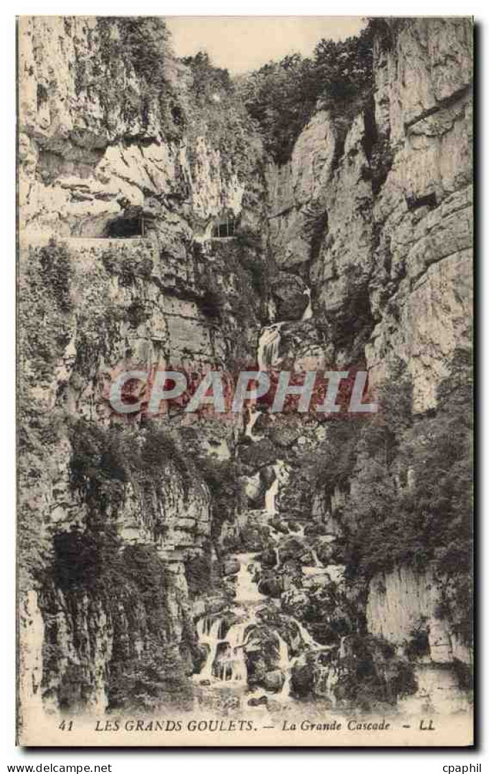 CPA Les Grands Goulets La Grande Cascade