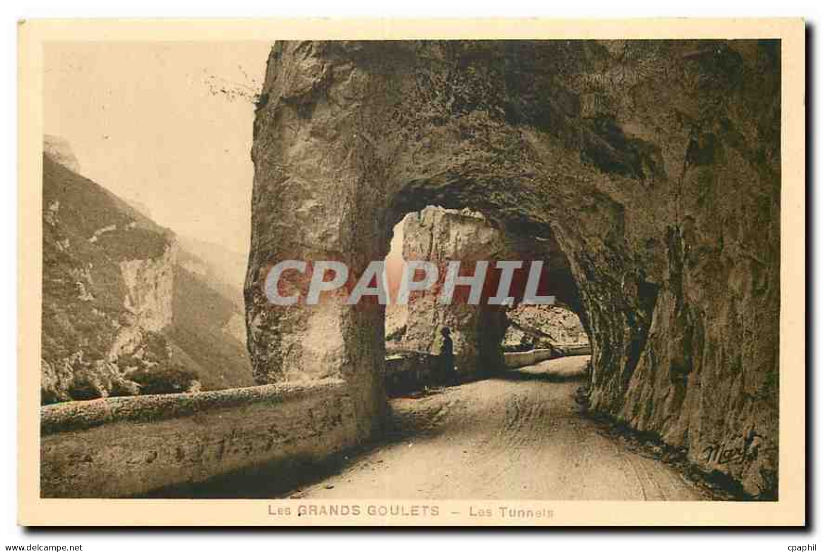 CPA Les Grands Goulets Les Tunnels