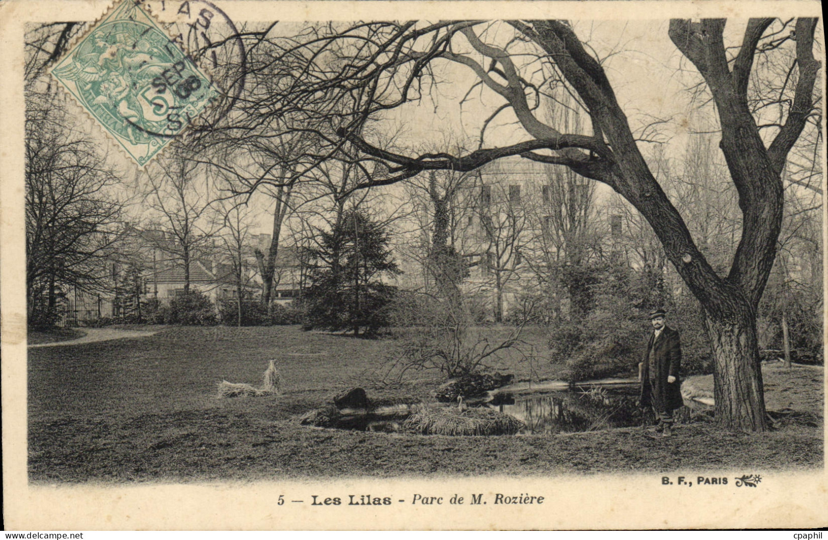 CPA Les Lilas Parc de M Roziere