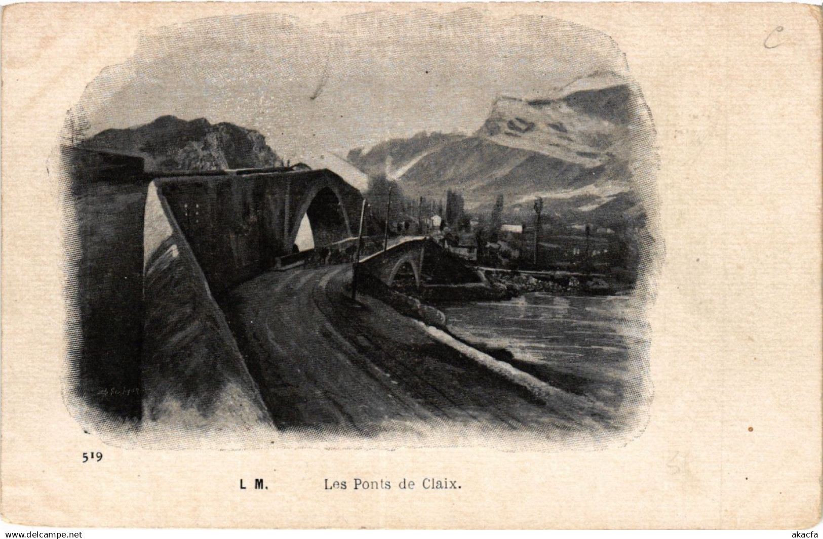 CPA Les Ponts de CLAIX (433084)