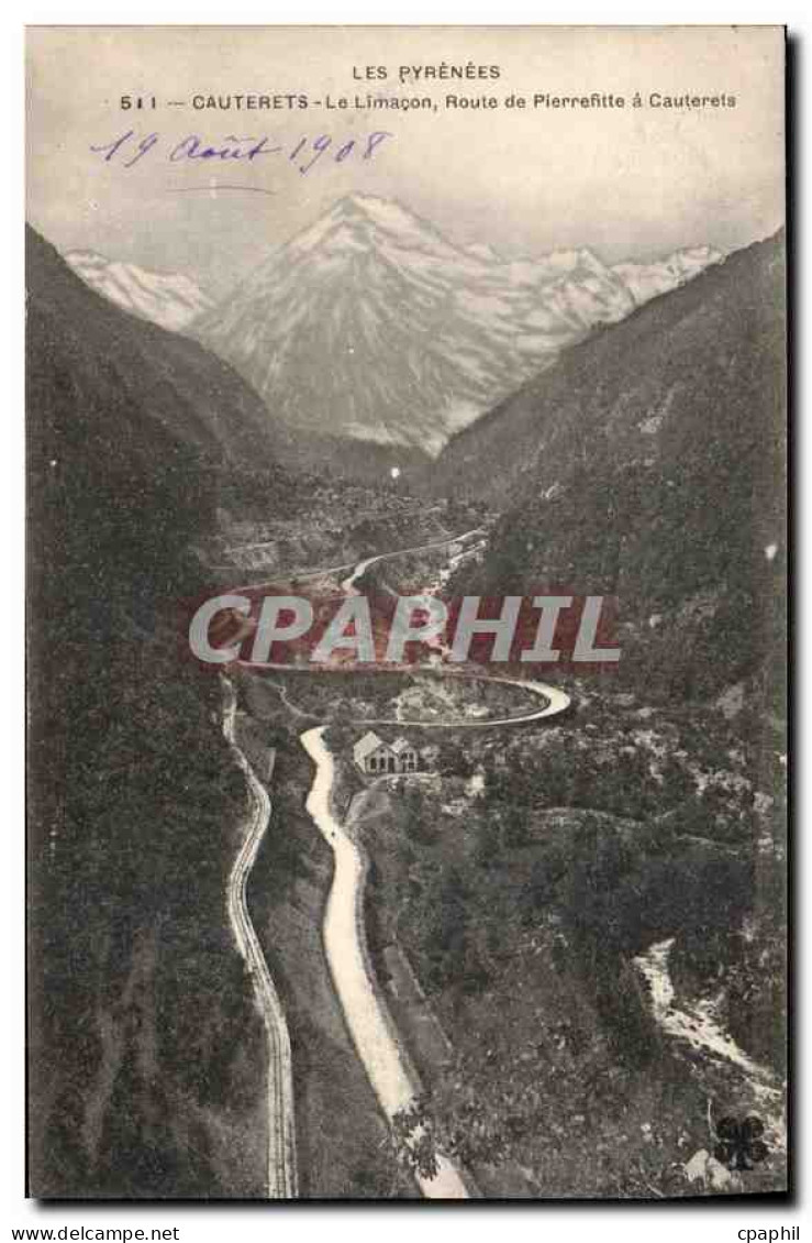 CPA Les Pyrenees Cauterets Le Limacon Route de Pierrefitte a Cauterets