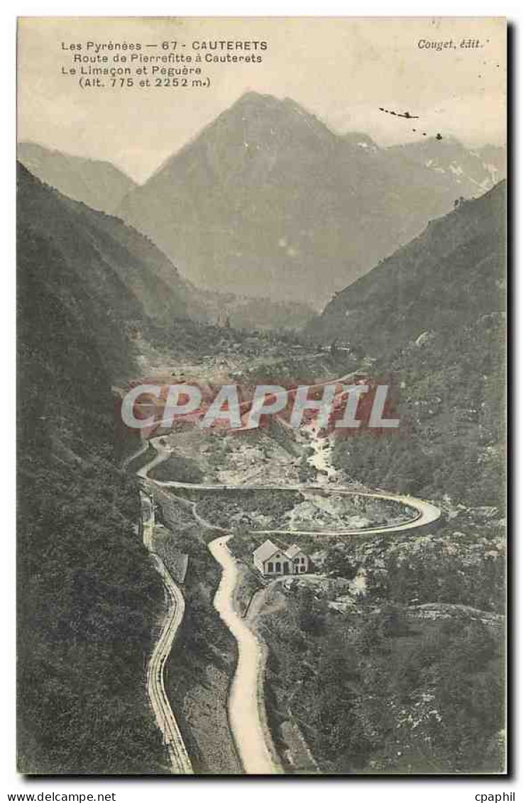 CPA Les Pyrenees Cauterets Route de Pierrefitte a Cauterets