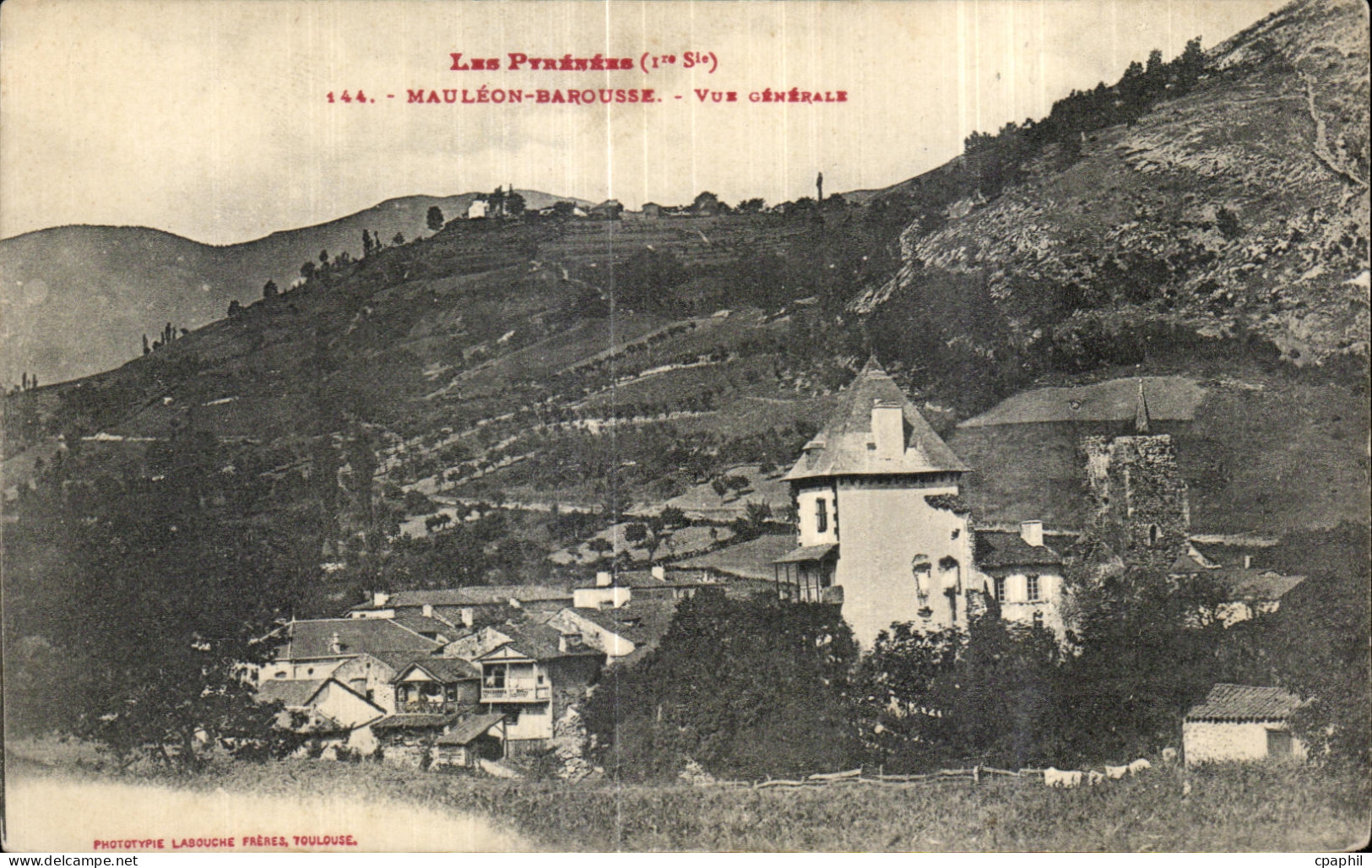 CPA Les Pyrenees Mauleon Barousse Vue Generale