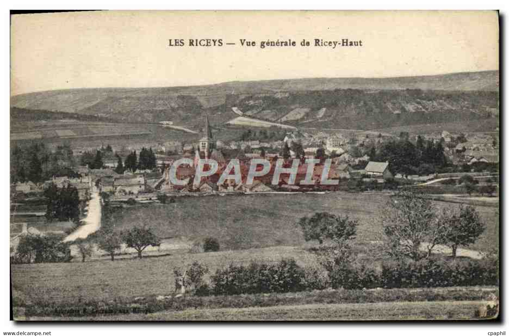 CPA Les Riceys Vue generale de Ricey Haut
