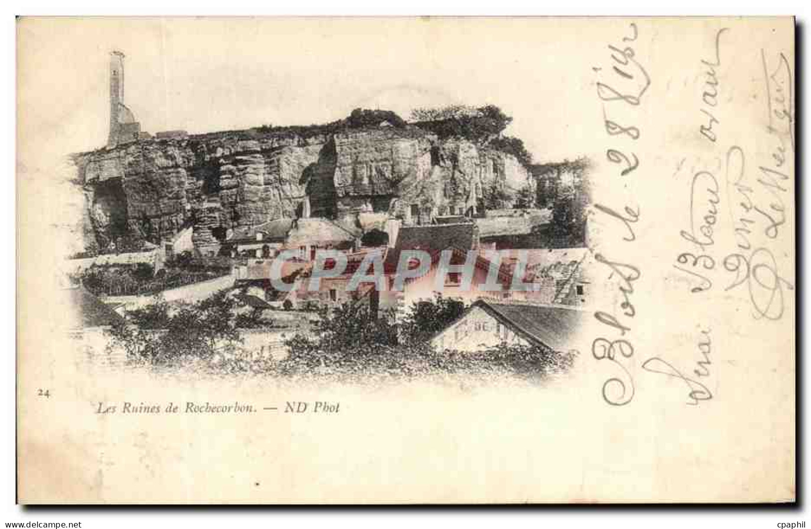 CPA Les Ruines de Rochecorbon