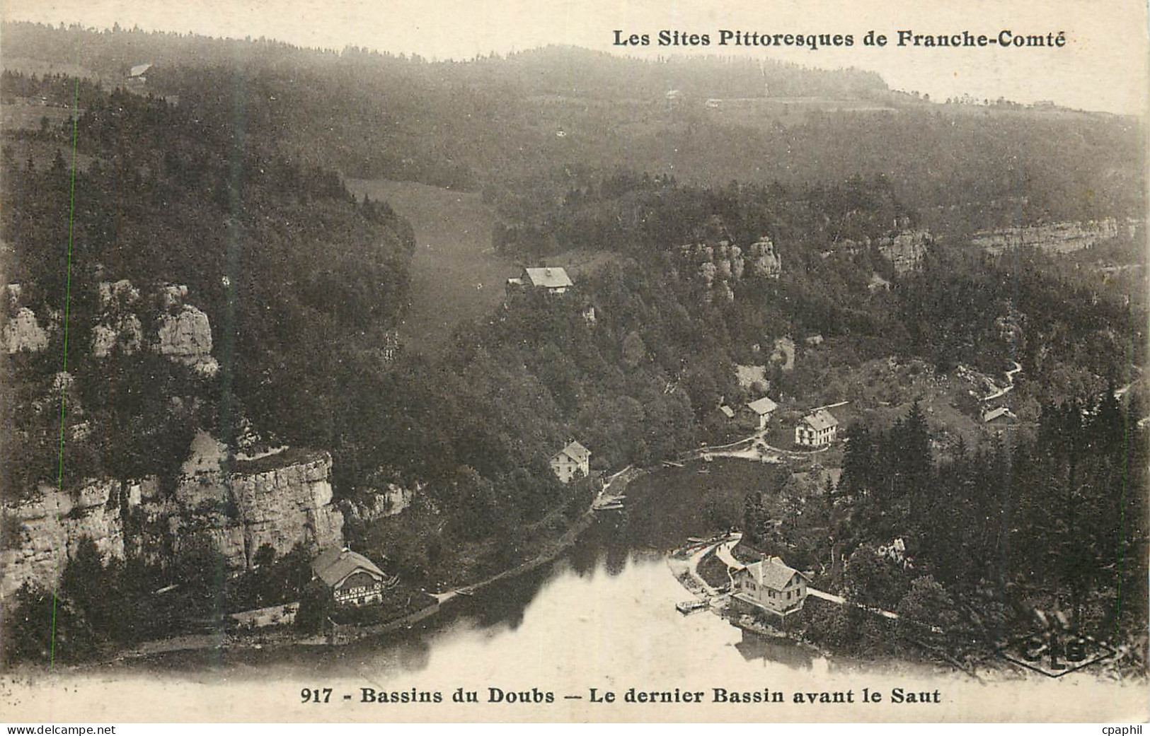 CPA Les Sites Pittoresques de France Comte Bassins du Doubs le Dernier Bassins avant le Saut