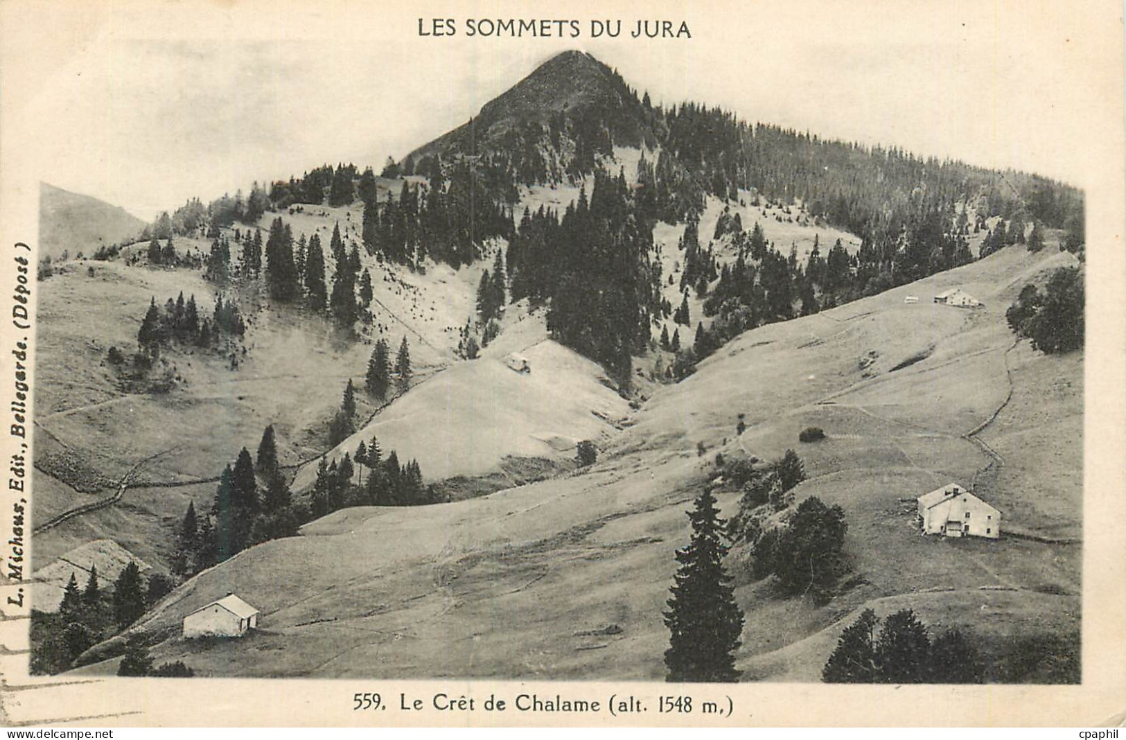 CPA Les Sommets du Jura Le Cret de Chalame (alt 1548 m)