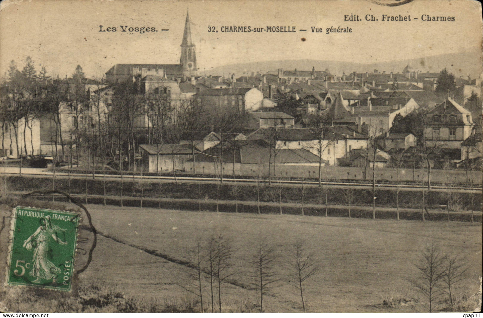 CPA Les Vosges Charmes Sur Moselle Vue Generale