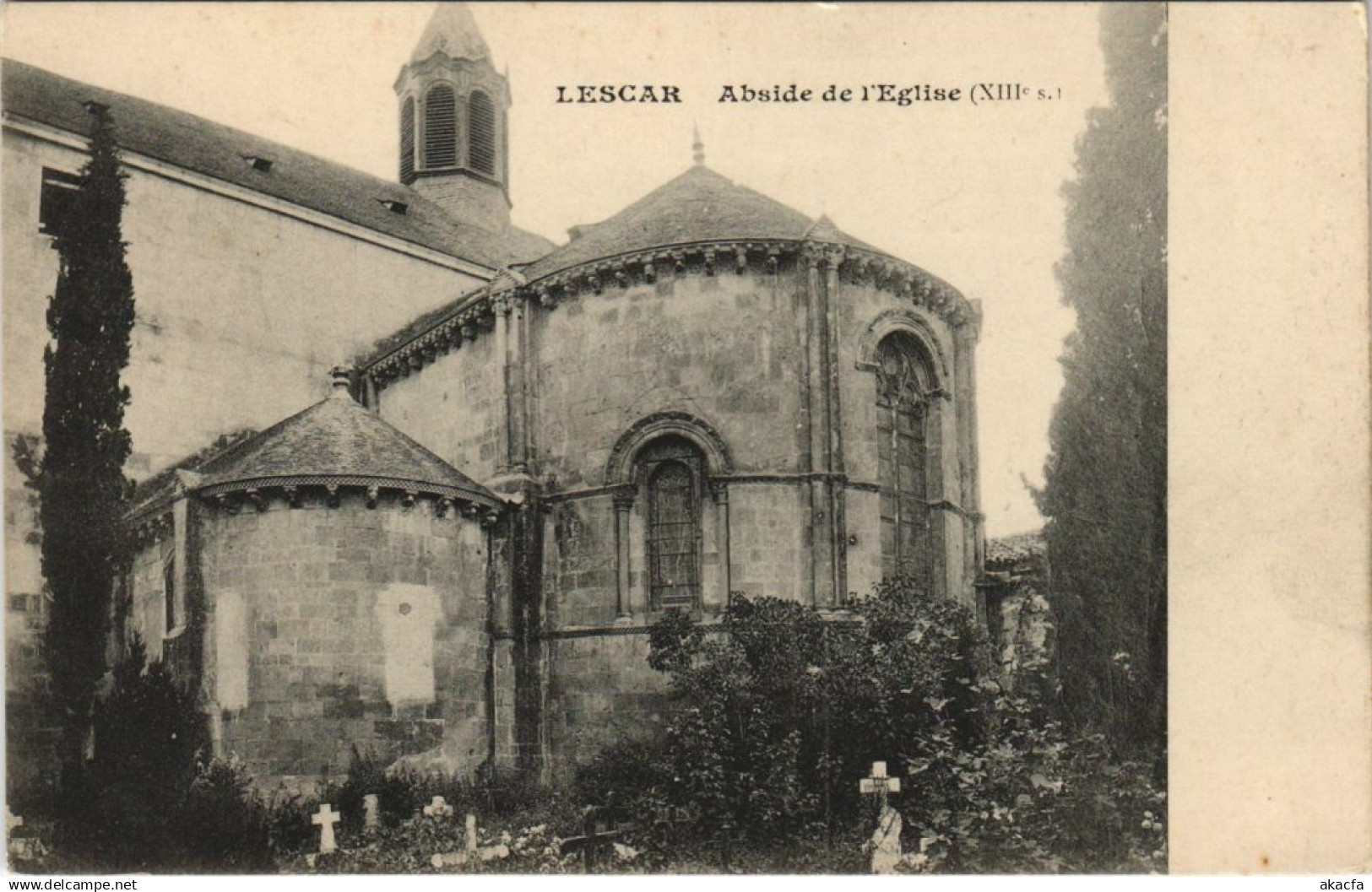 CPA Lescar Abside de l'Eglise FRANCE (1130292)