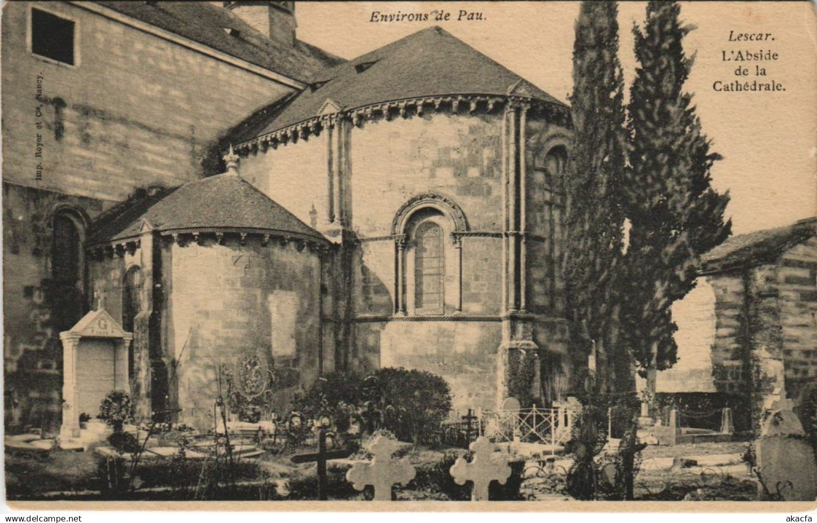 CPA Lescar L'Abside de la Cathedrale FRANCE (1130290)