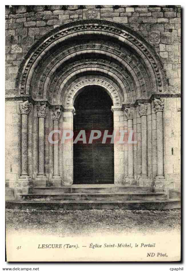 CPA Lescure Eglise Saint Michel le Portail