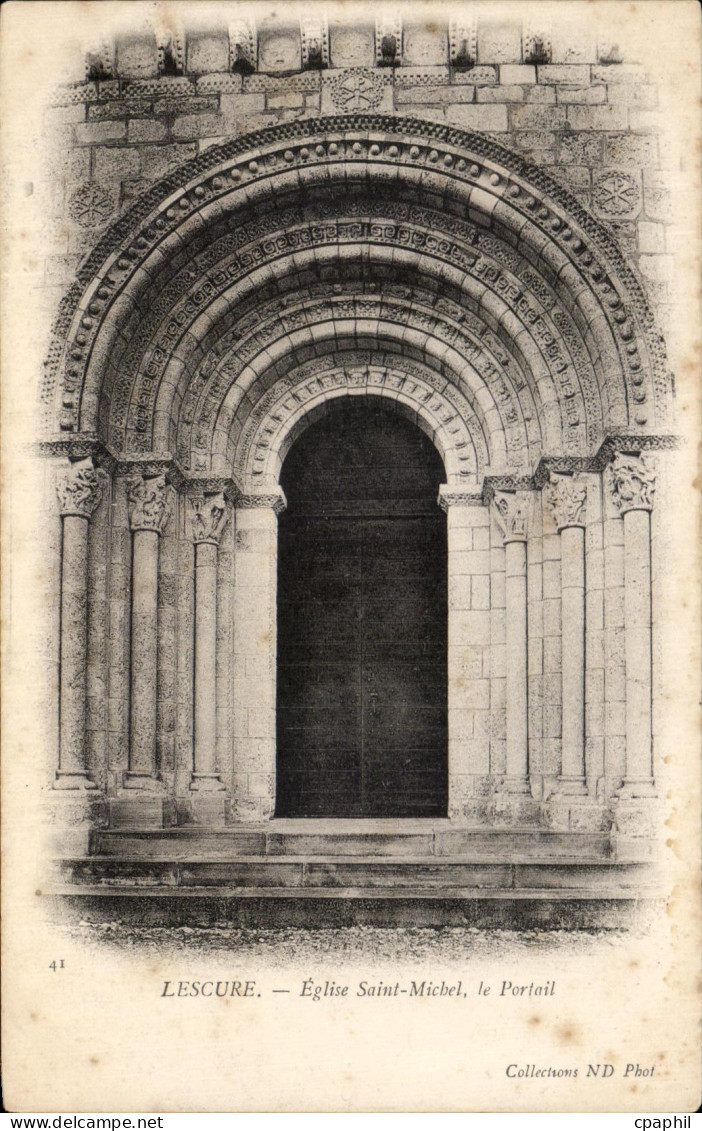 CPA Lescure Eglise Saint Michel Le Portait
