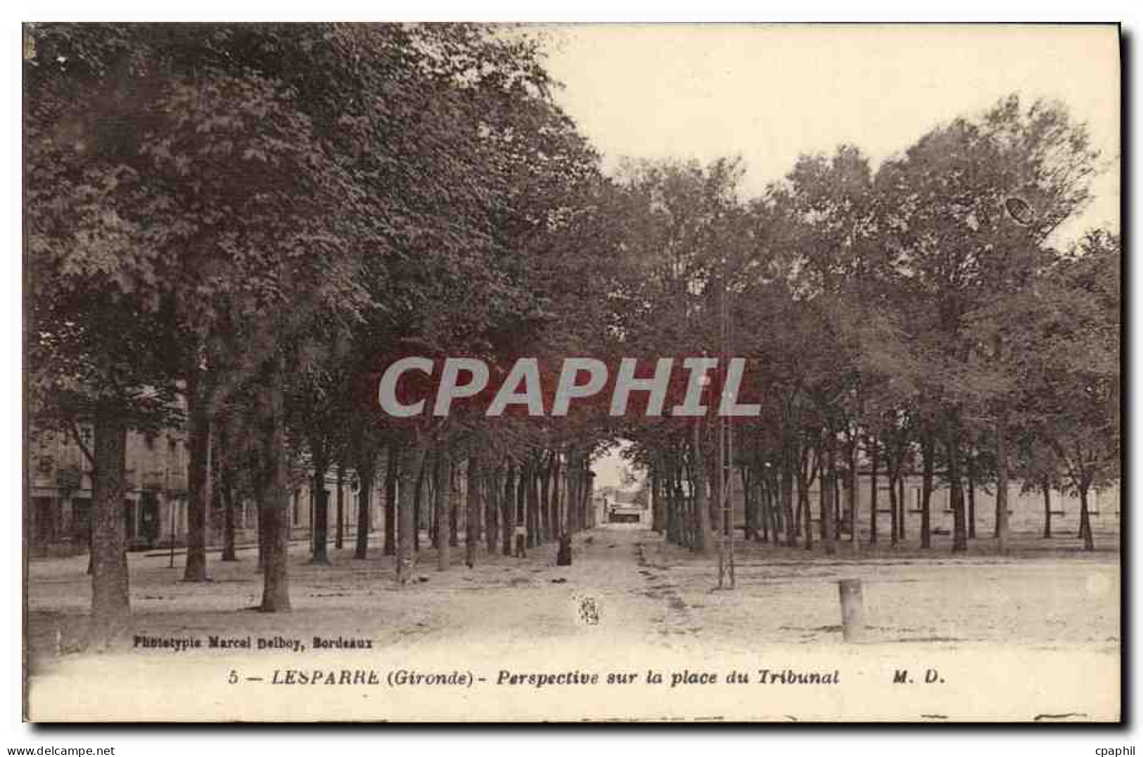 CPA Lesparre perspective sur la place du tribunal