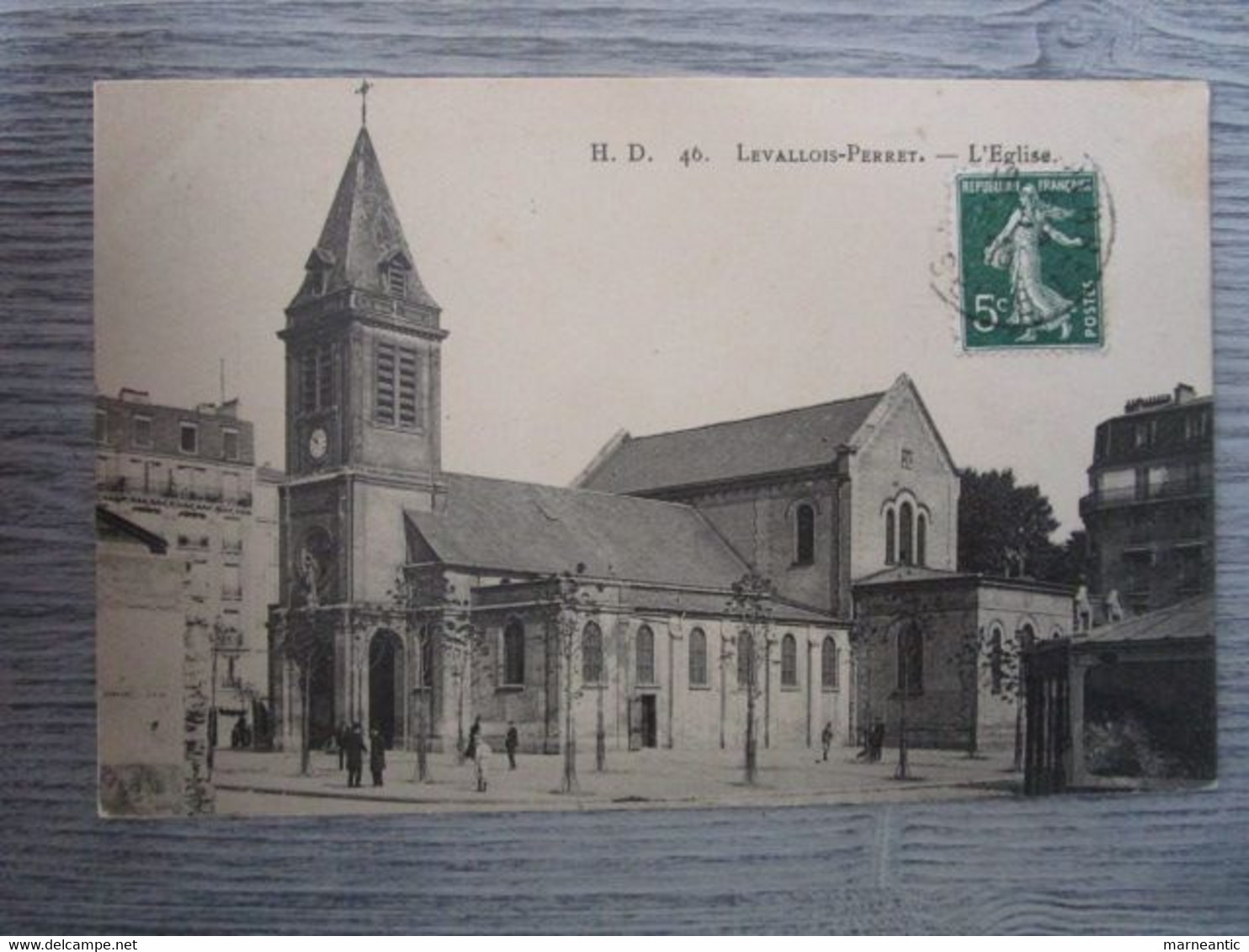 cpa Levallois-Perret(92)l'église