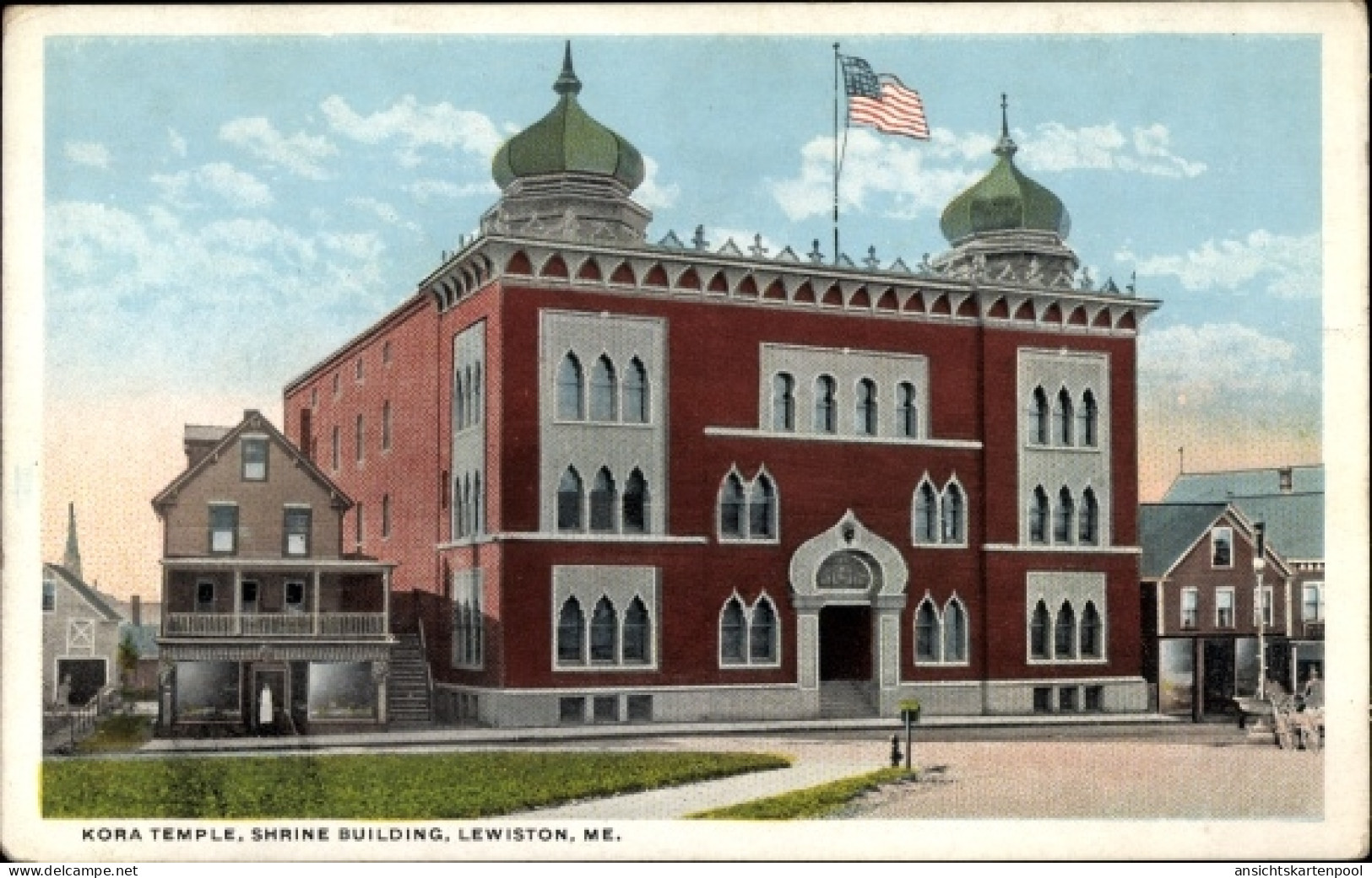 CPA Lewiston Maine USA, Kora-Tempel, Schreingebäude