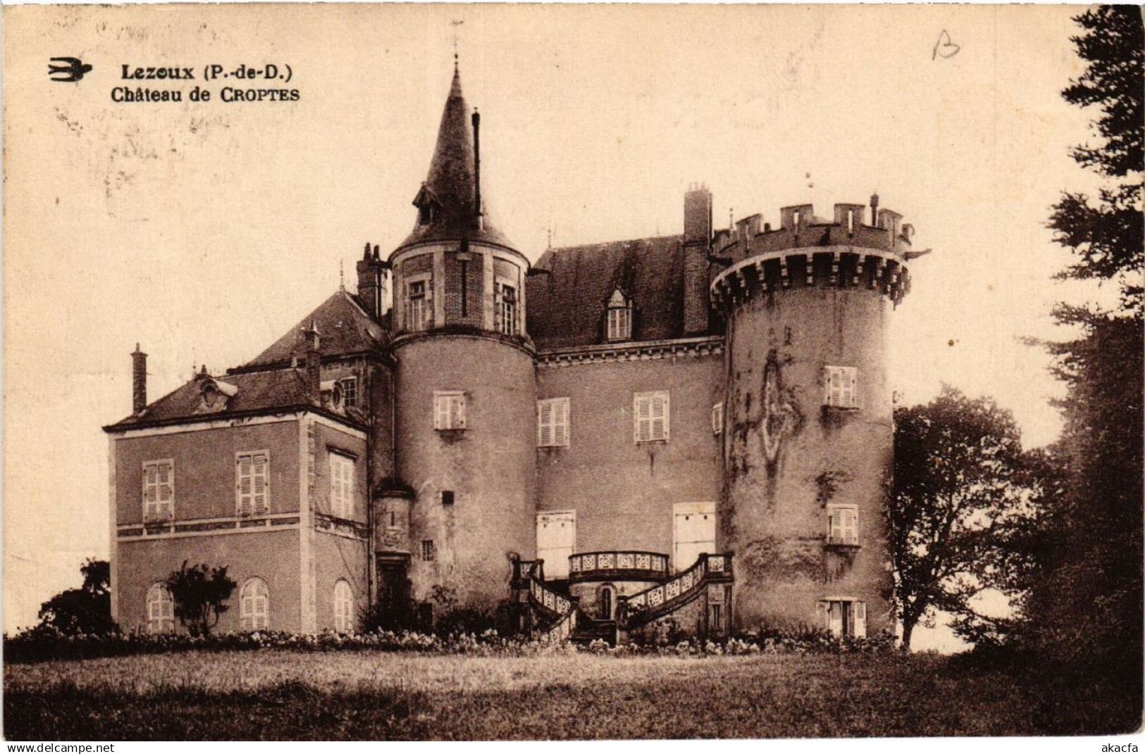CPA LEZOUX Chateau de CROPTES (409832)