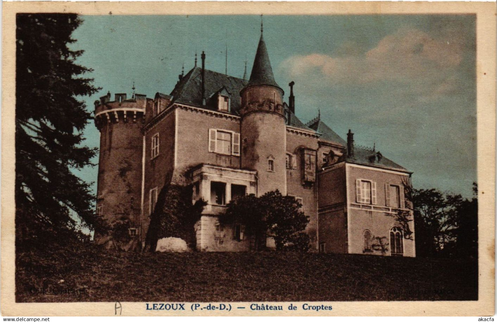 CPA LEZOUX Chateau de CROPTES (409833)