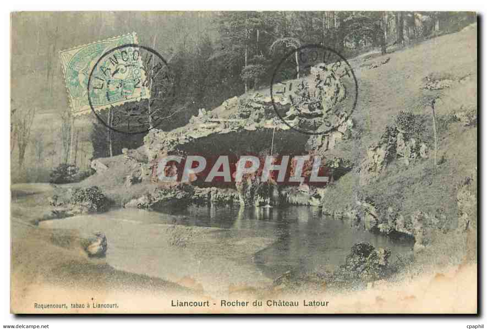 CPA Liancourt Rocher du Chateau Latour