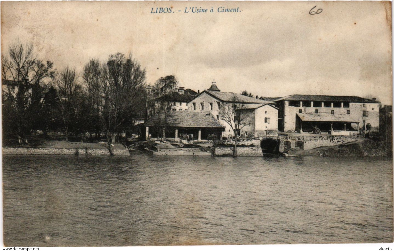 CPA LIBOS L'Usine a Ciment (415633)