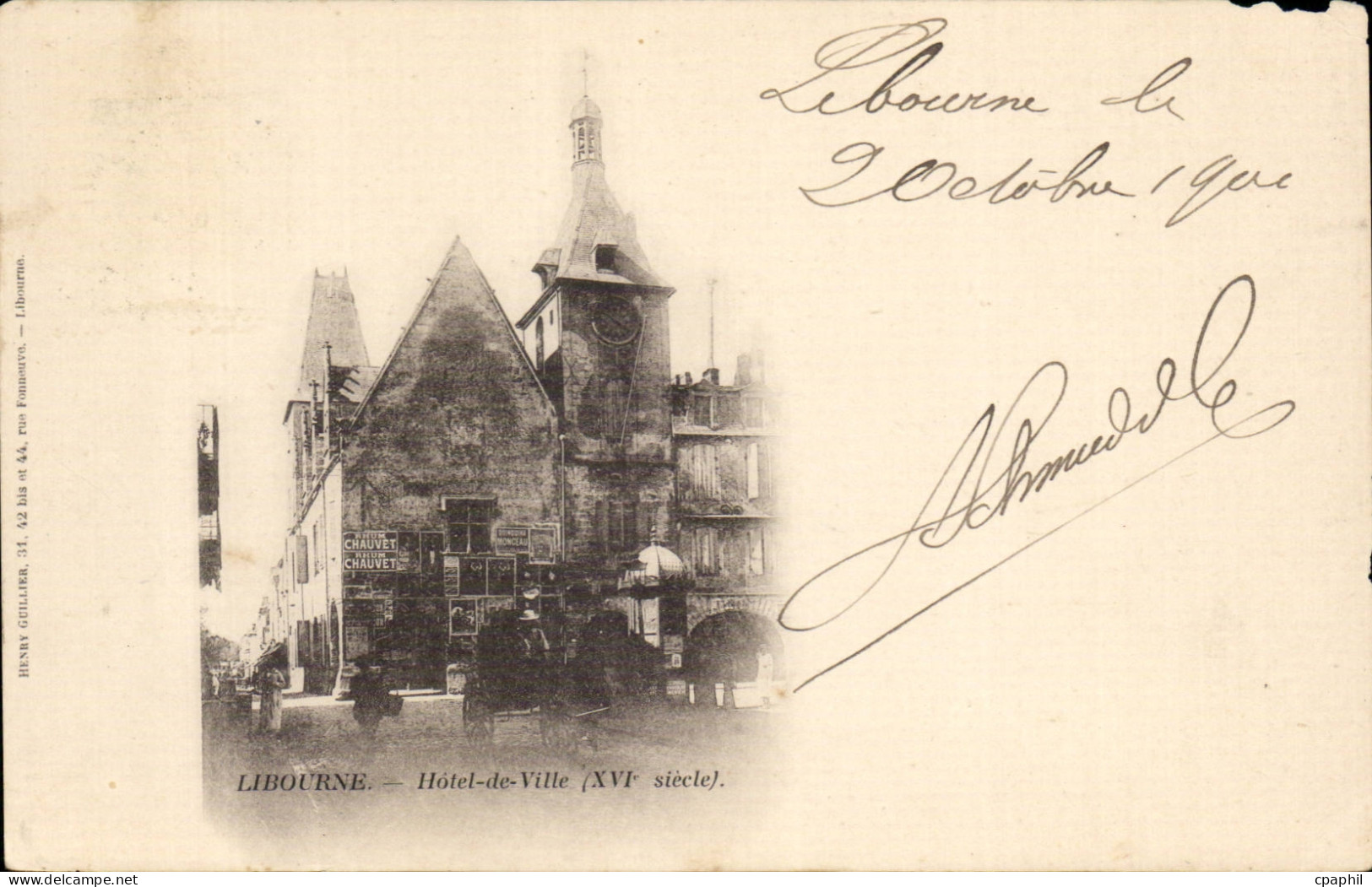 CPA Libourne Hotel de ville