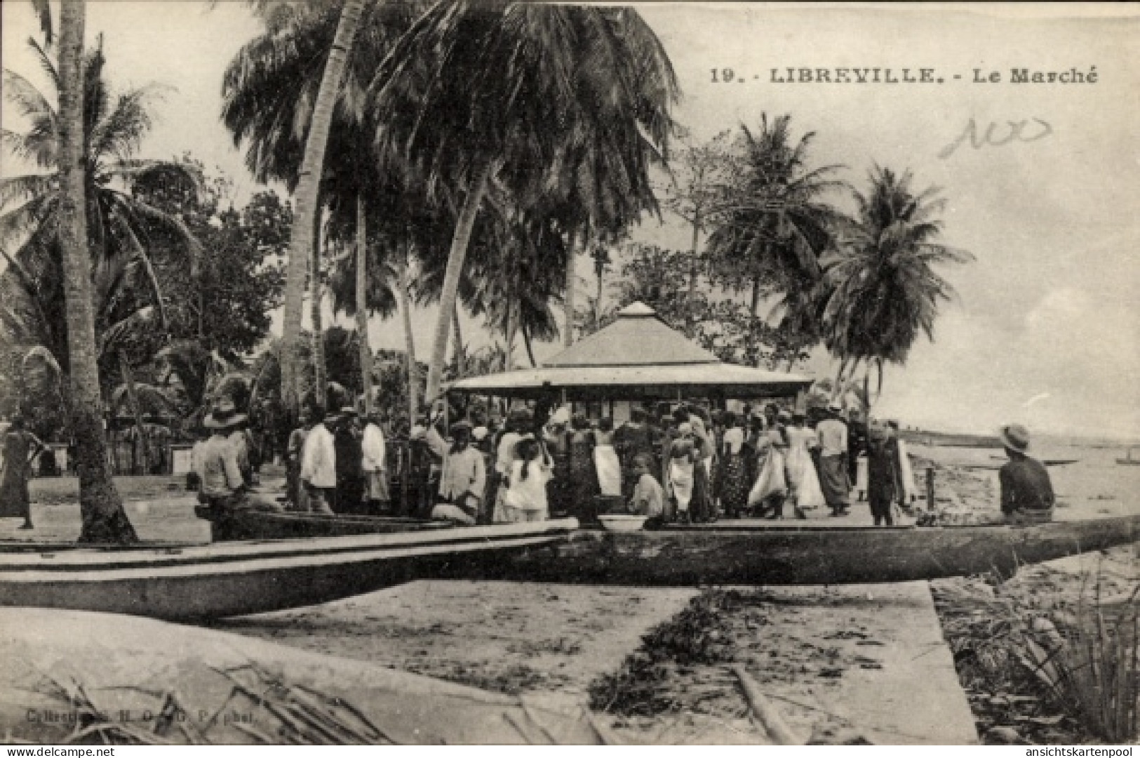 CPA Libreville Gabun, Markt