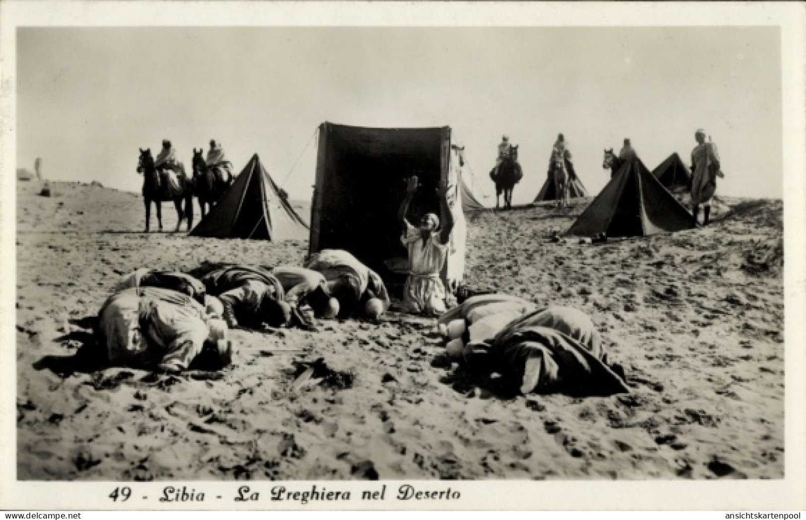 CPA Libyen, Gebet in der Wüste