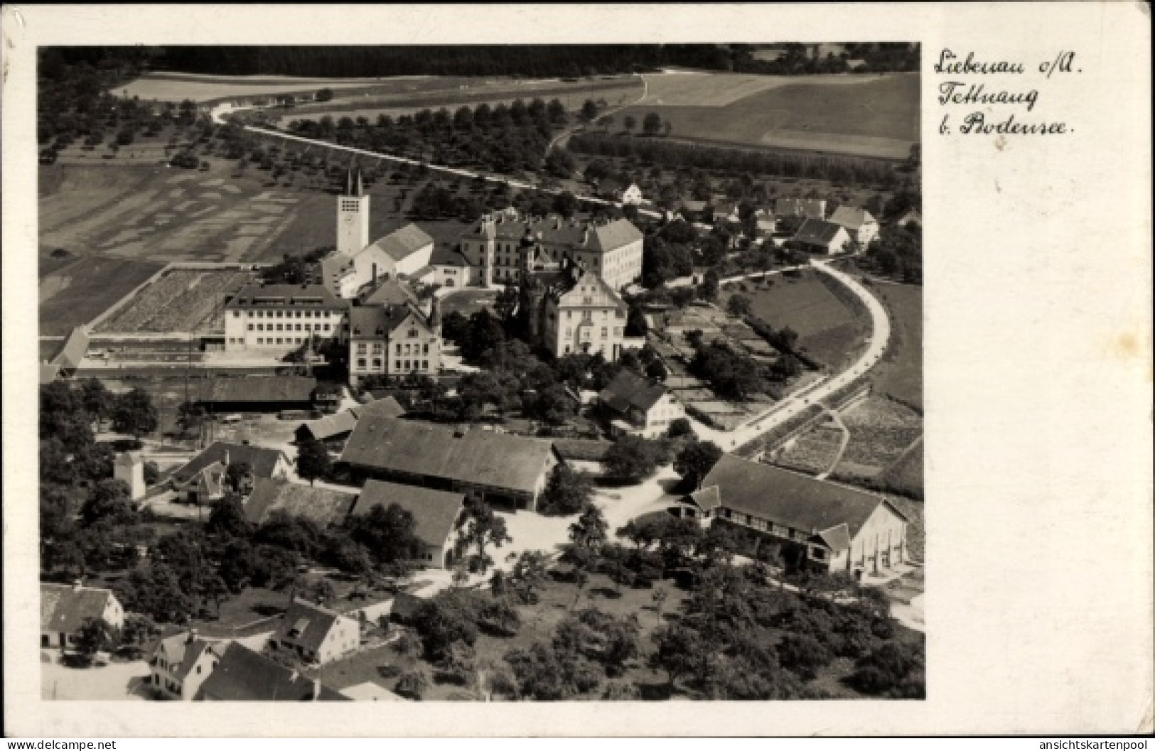 CPA Liebenau Meckenbeuren in Oberschwaben Württemberg, Fliegeraufnahme