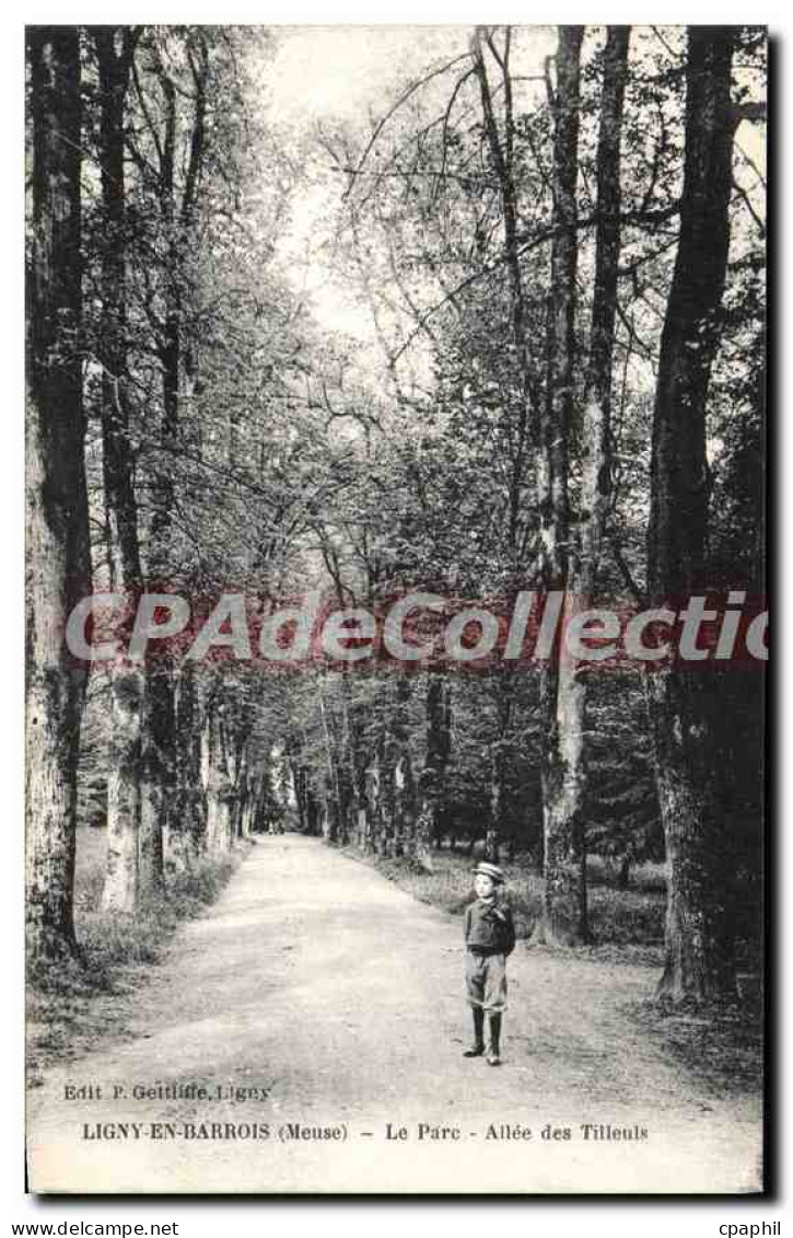 CPA Ligny En Barrois Le Parc Allee Des Tilleuls