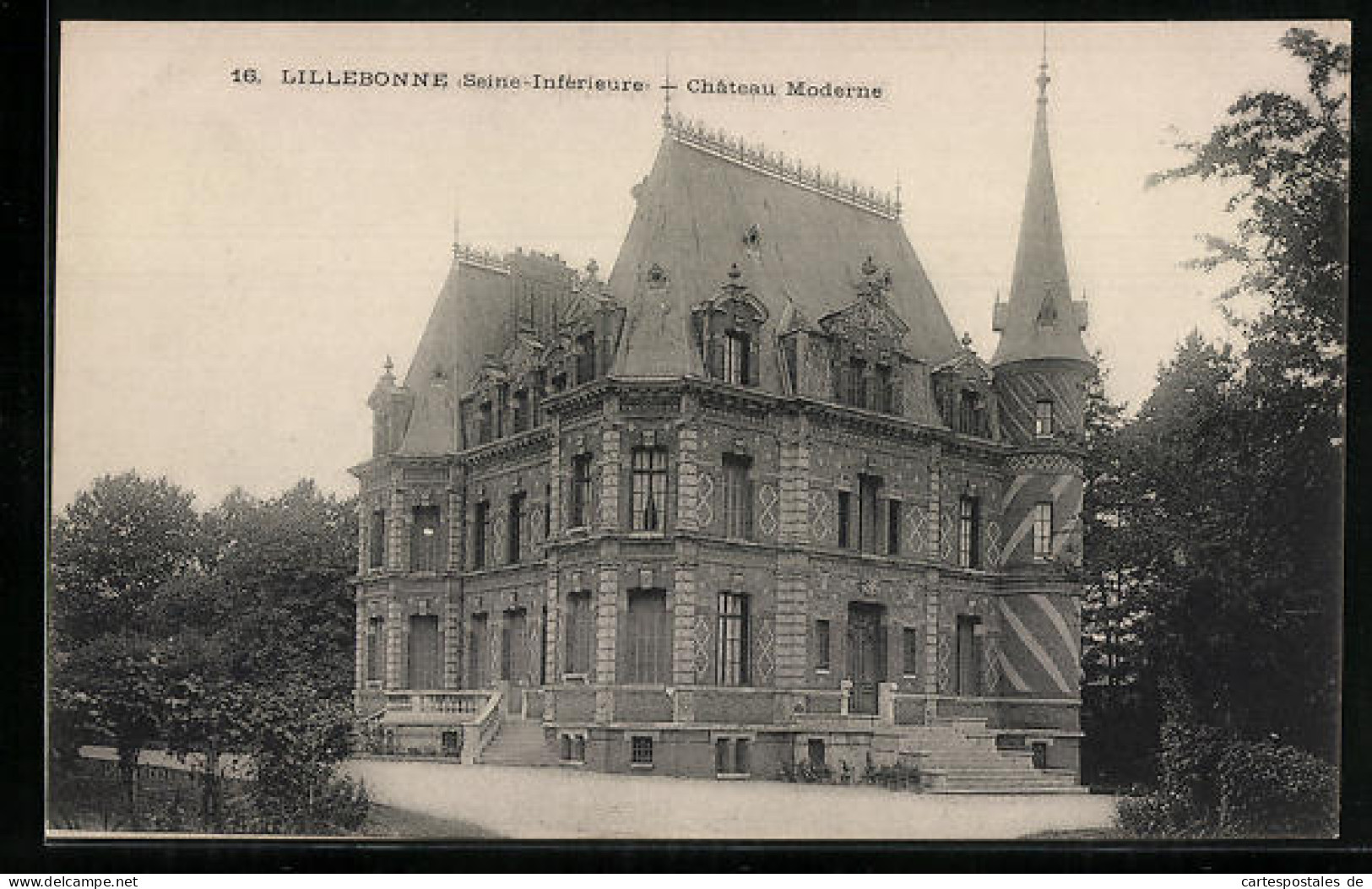 CPA Lillebonne, Château Moderne