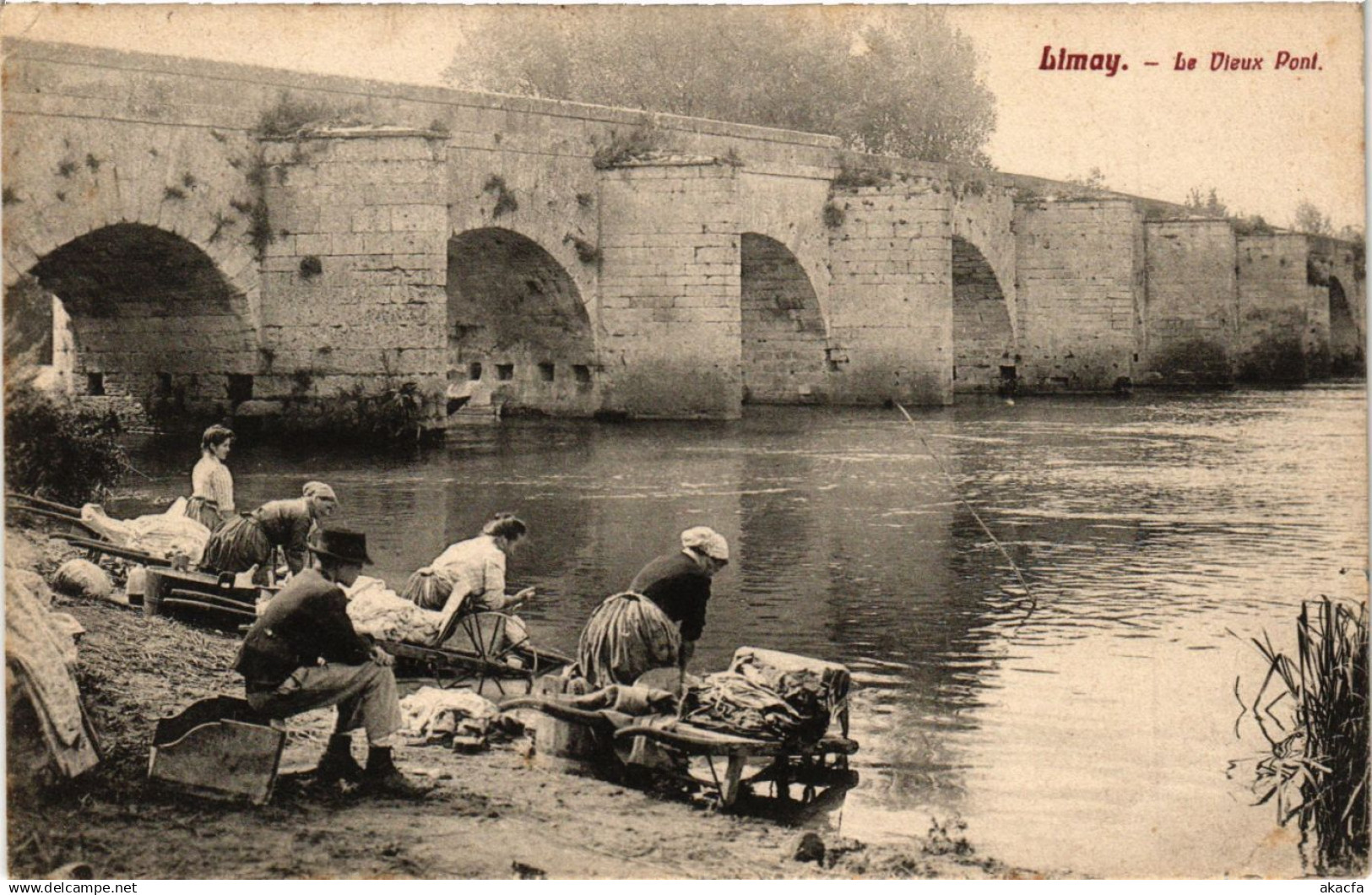 CPA LIMAY - Le Vieux Pont (353061)