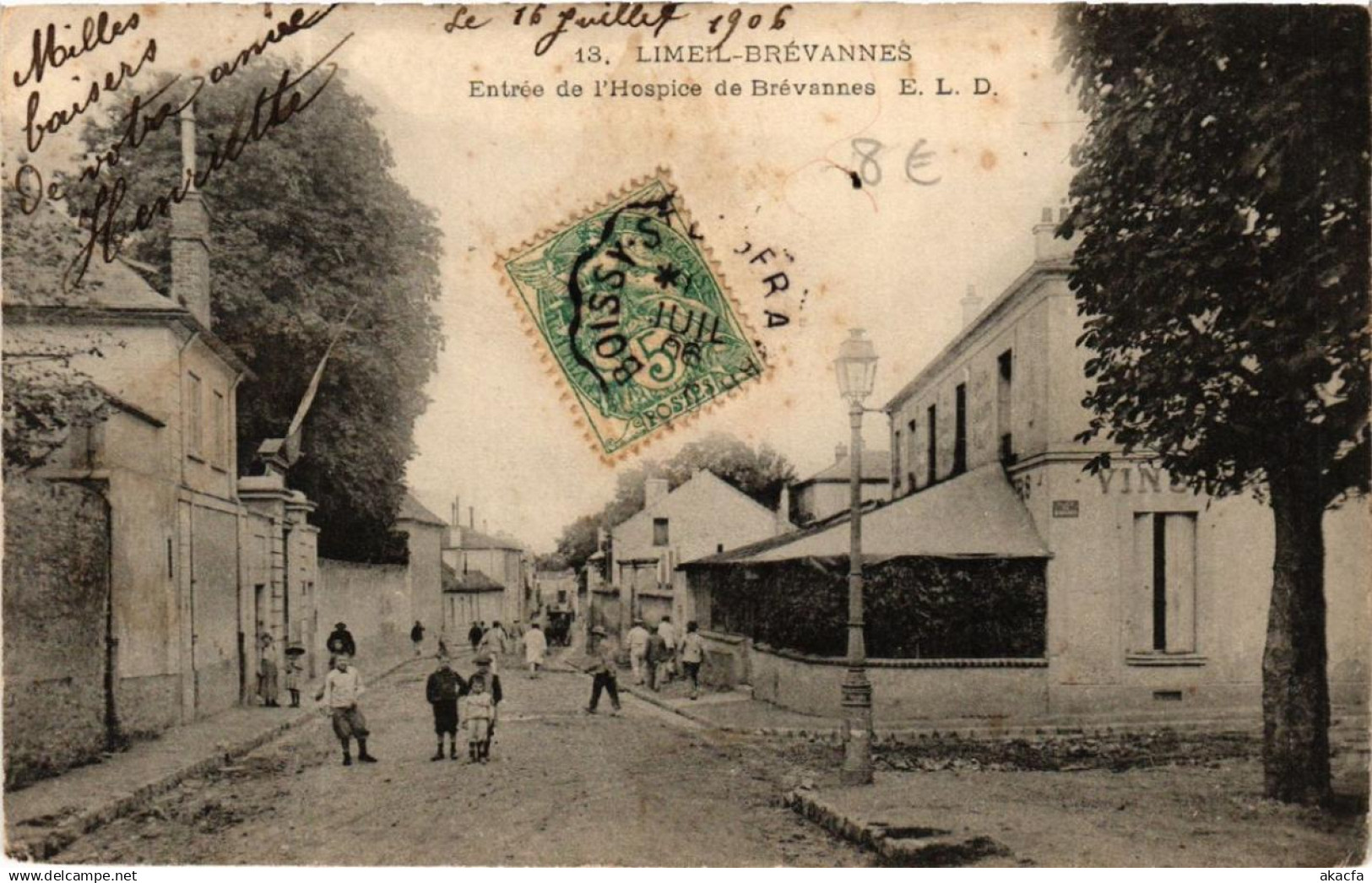 CPA LIMEIL-BRÉVANNES Entrée de l'Hospice de BRÉVANNES (569952)