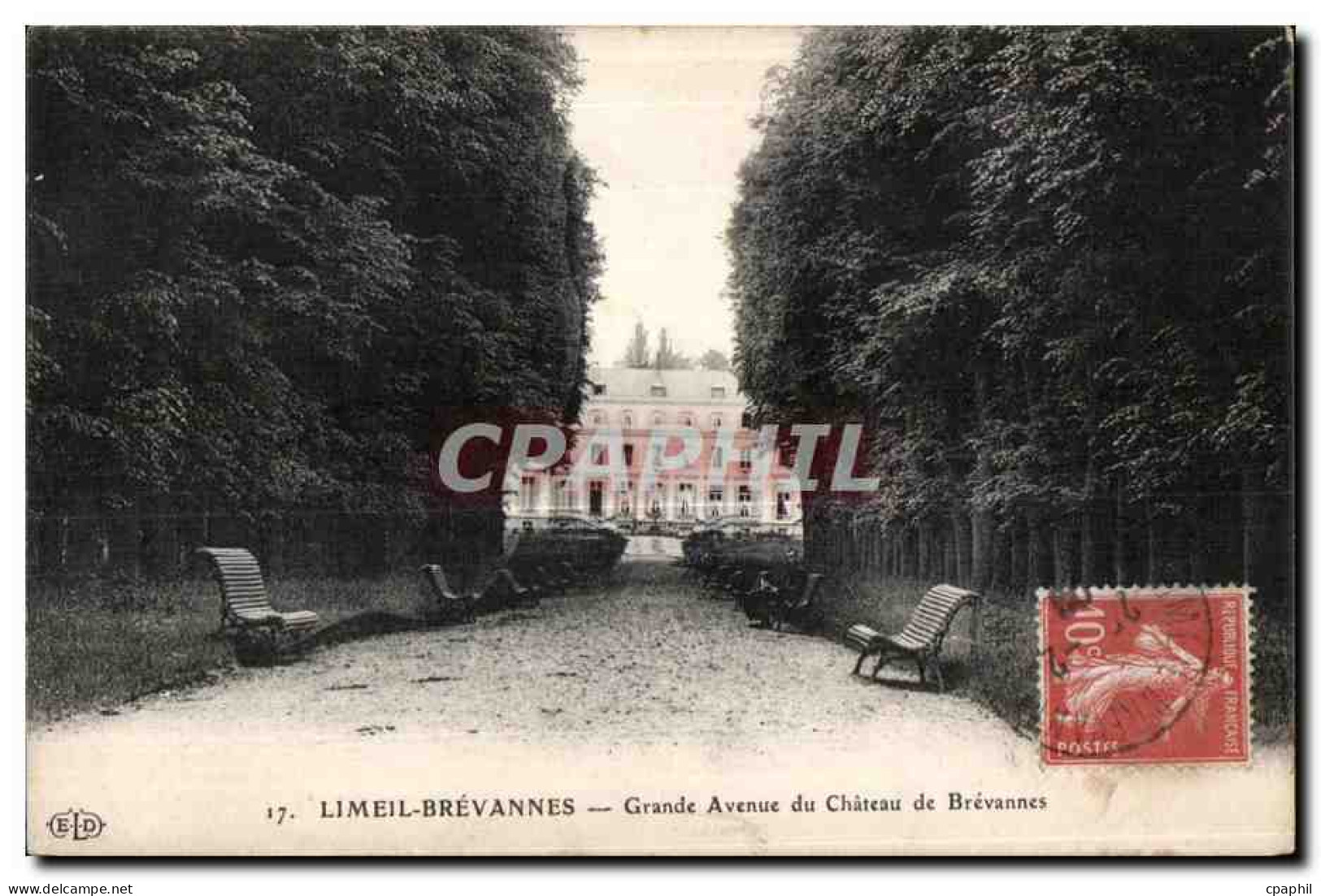 CPA Limeil Brevannes Grande Avenue du Chateau de Brevannes