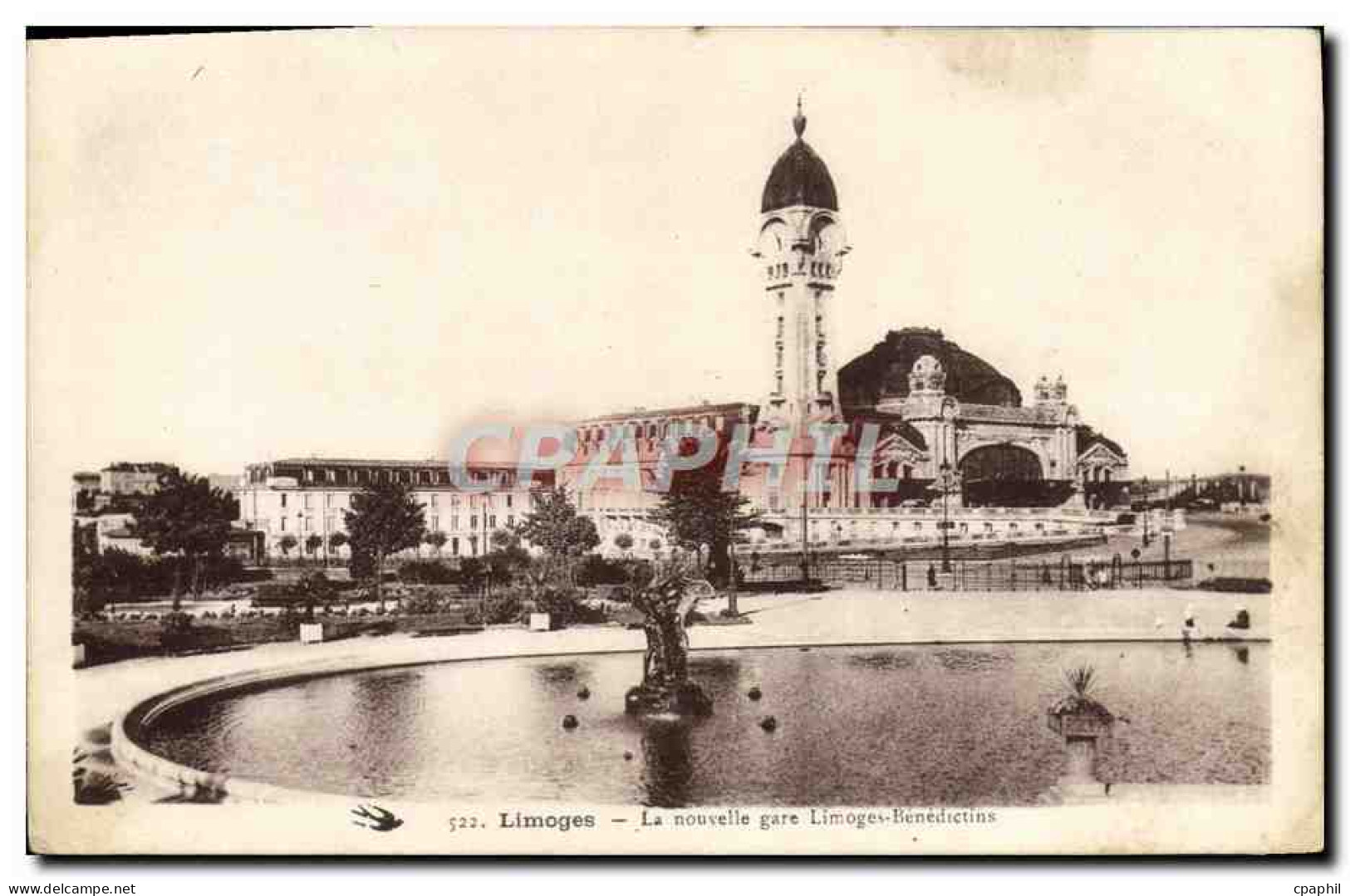 CPA Limoges La nouvelle gare Limoges Benedictins