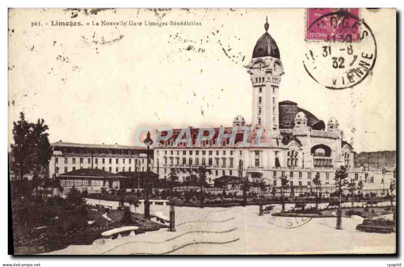 CPA Limoges La nouvelle gare Limoges Benedictins