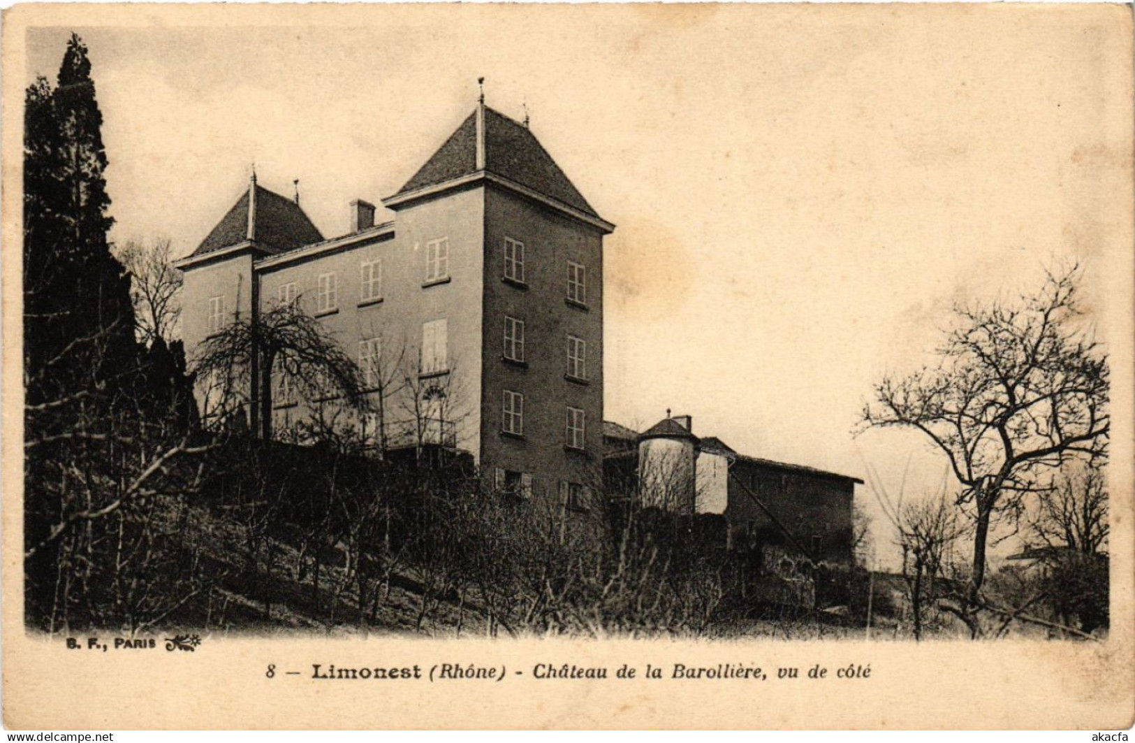 CPA LIMONEST Chateau de LA BAROLLIERE vu de cote (461957)