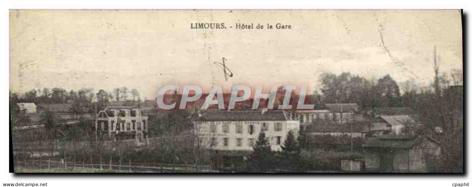 CPA Limours Hotel de la Gare
