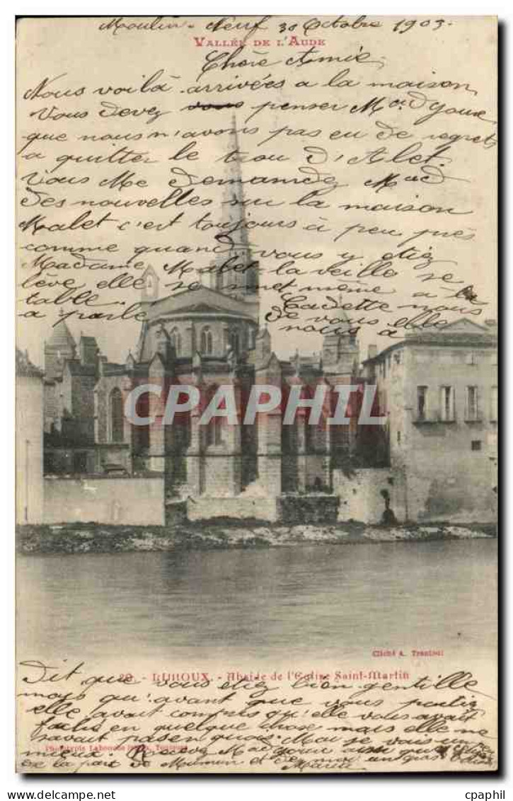 CPA Limoux Abside de l'eglise Saint martin