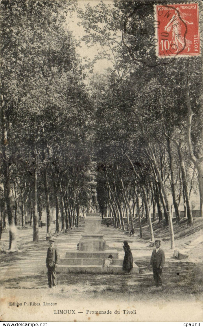 CPA Limoux Promenade du Tivoli