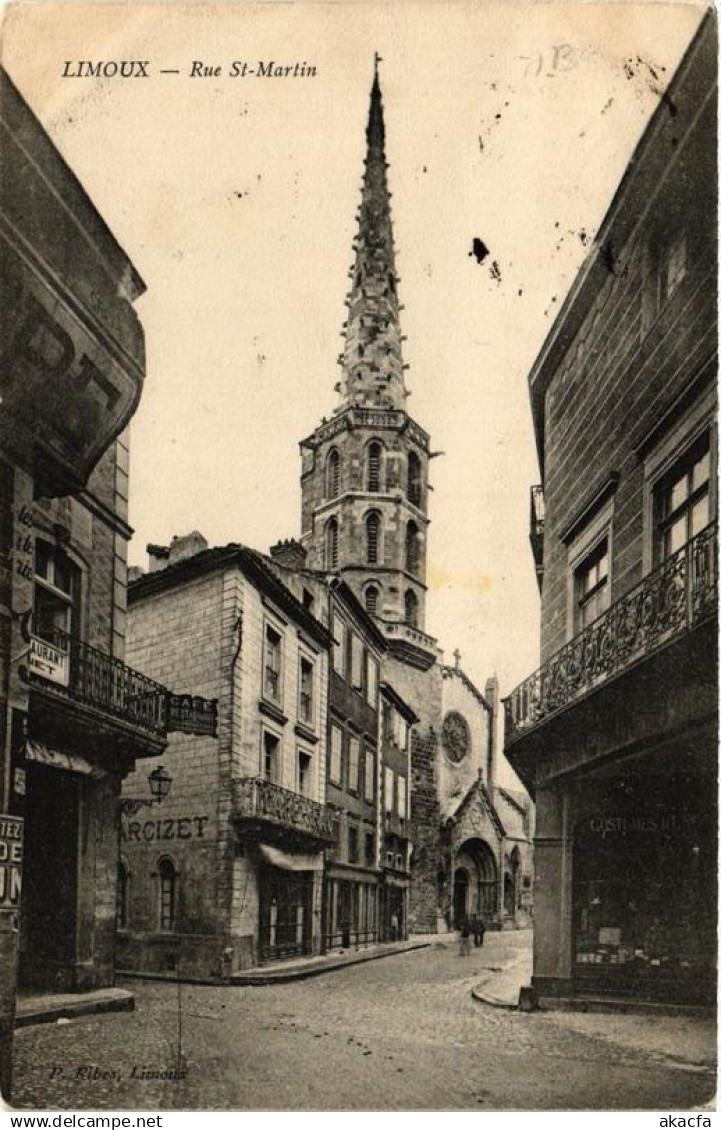 CPA LIMOUX Rue St-Martin (618025)