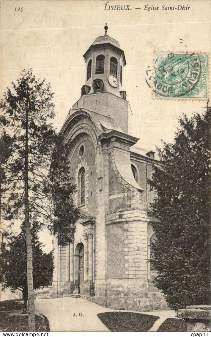 CPA Lisieux eglise Saint Desir