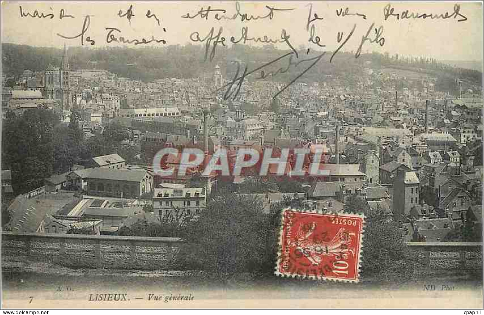 CPA Lisieux Vue generale