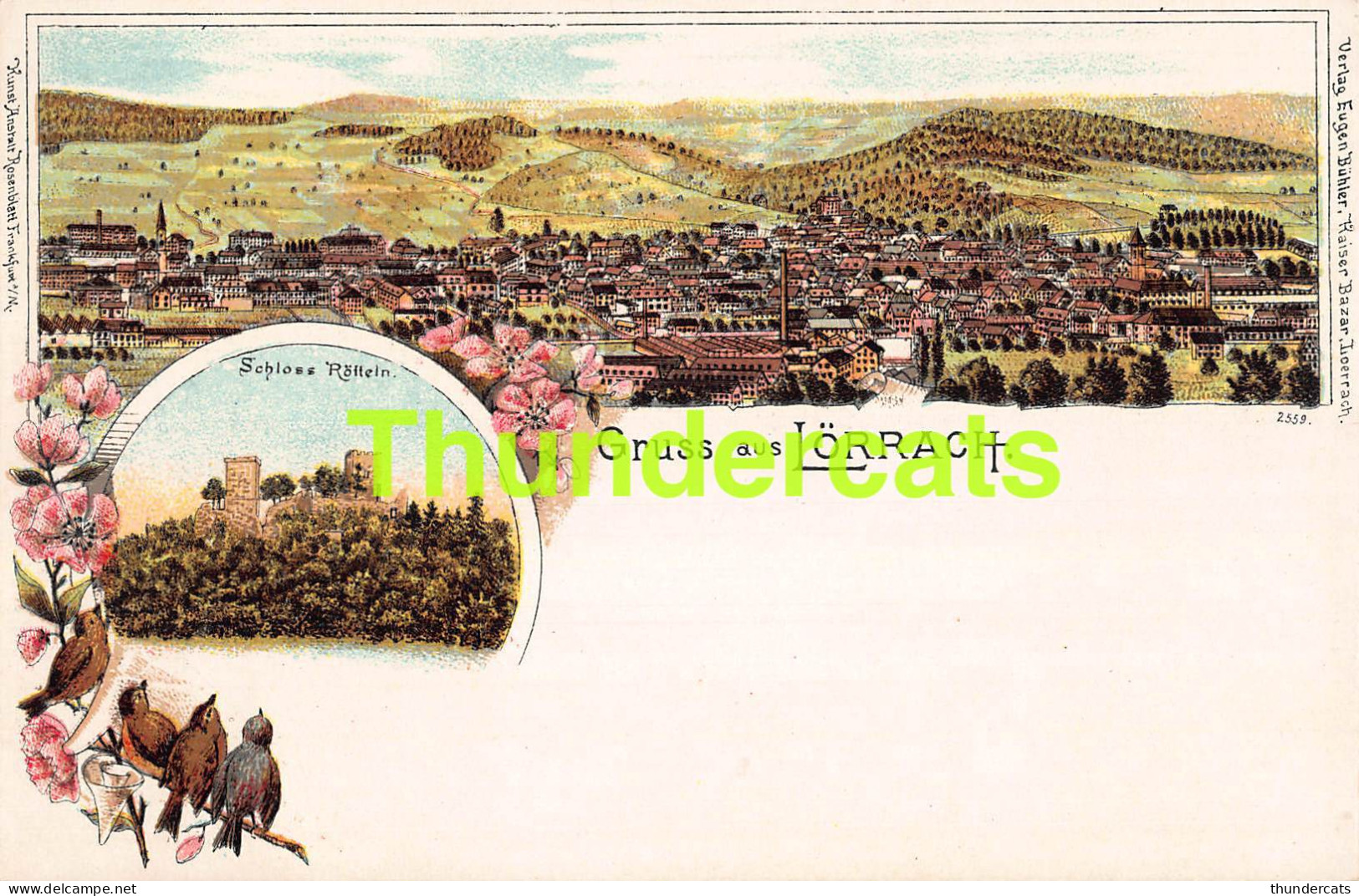 CPA LITHO GRUSS AUS LORRACH