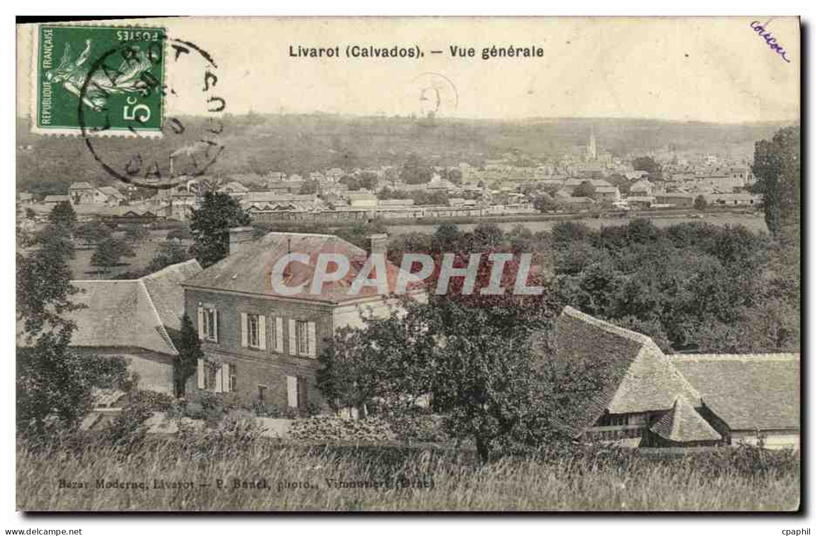 CPA Livarot Vue generale