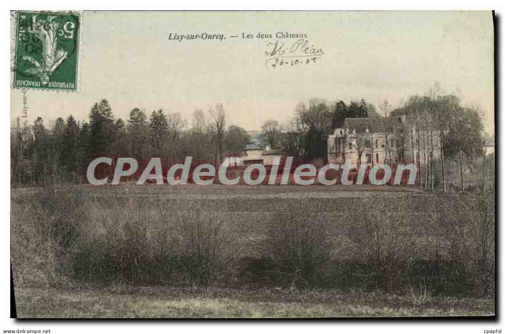 CPA Lizy sur Ourcq Les Deux Chateaux