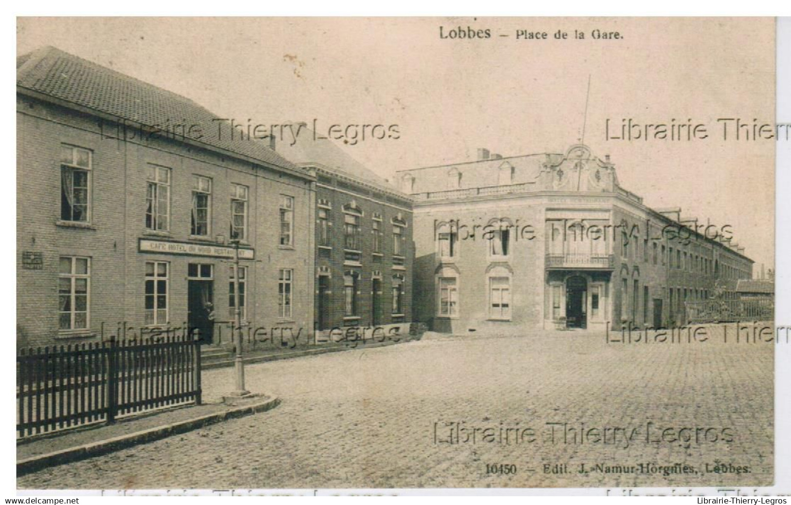 CPA LOBBES  Place de la Gare  Hainaut Wallonie cpa