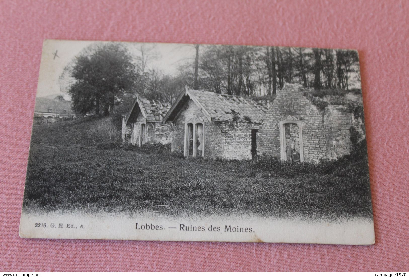 CPA - LOBBES - RUINES DES MOINES ( 1908 )