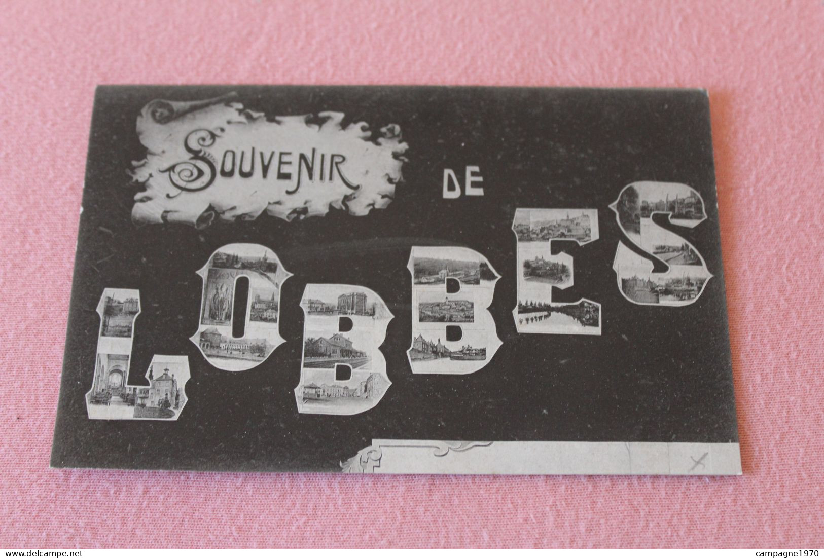 CPA - LOBBES - SOUVENIR DE ... ( PETITES VUES DANS LES LETTRES )