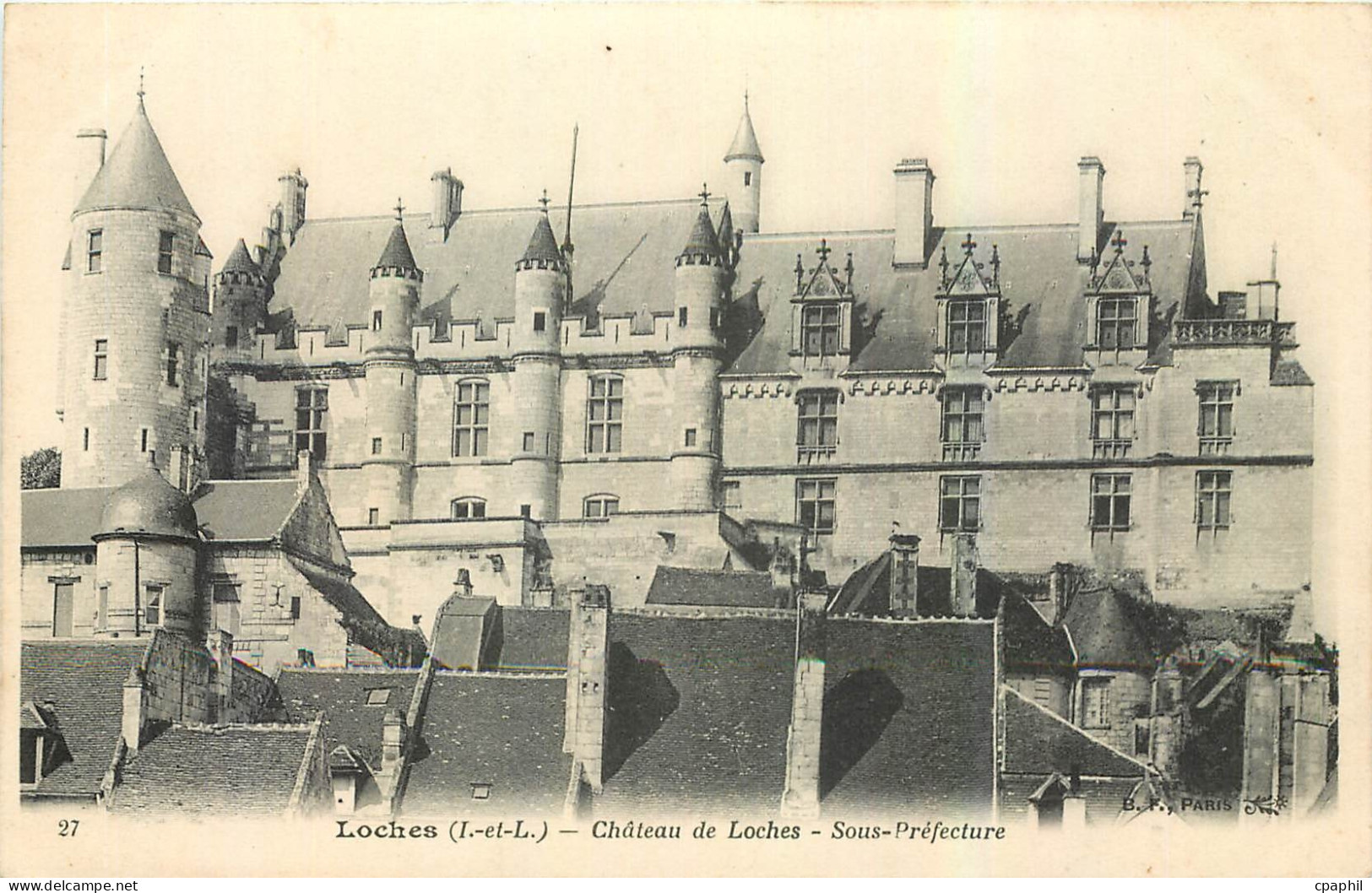 CPA Loches I et L Chateau de Loches Sous Prefecture