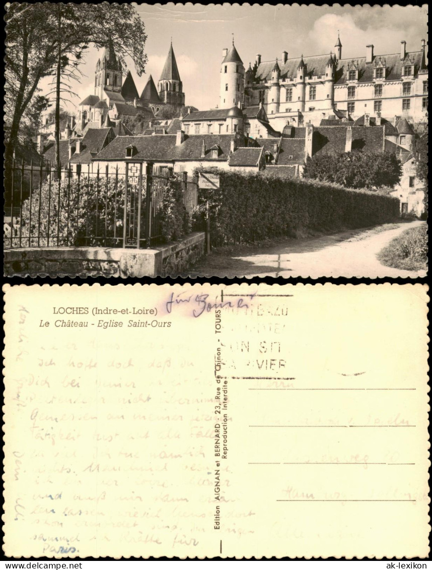 CPA Loches LOCHES (Indre-et-Loire) Château Eglise Saint-Ours 1960