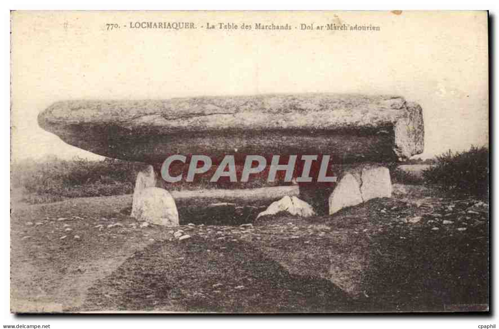 CPA Locmariaquer La Table des Marchands